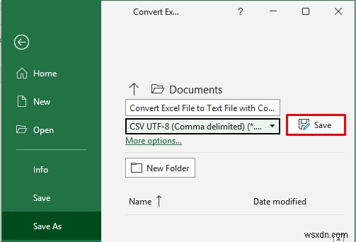 Excel 파일을 쉼표로 구분된 텍스트 파일로 변환하는 방법(3가지 방법)