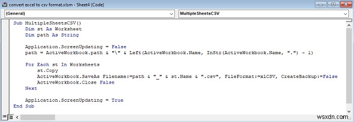 Excel 파일을 CSV 형식으로 변환하는 방법(5가지 쉬운 방법)