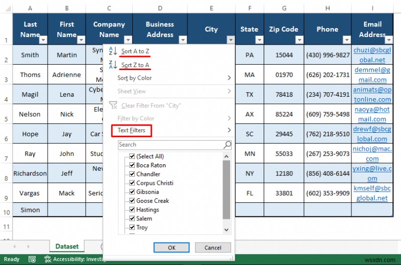 Excel에서 고객 데이터베이스를 유지 관리하는 방법