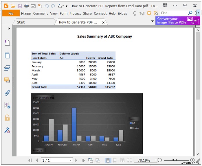 Excel 데이터에서 PDF 보고서를 생성하는 방법(4가지 쉬운 방법)