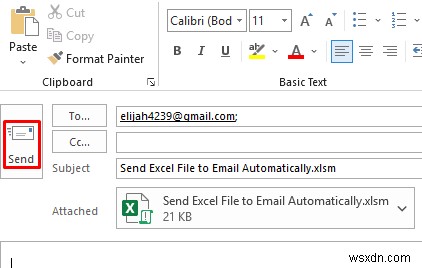 Excel 파일을 이메일로 자동 전송하는 방법(적절한 3가지 방법)