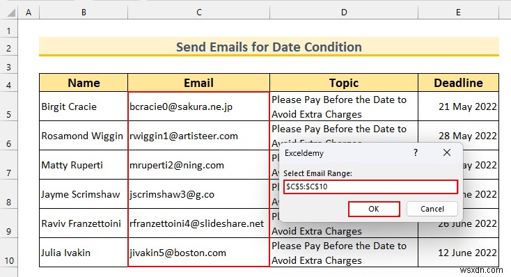 Excel에서 조건이 충족되면 이메일을 보내는 방법(3가지 쉬운 방법)