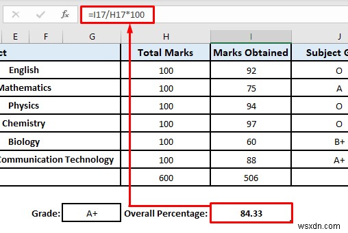 Excel에서 성적표를 만드는 방법(무료 템플릿 다운로드)