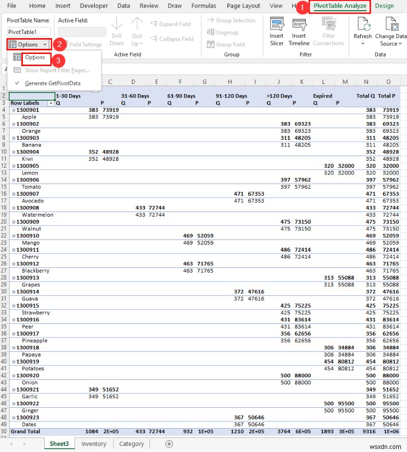 Excel에서 재고 노후화 보고서를 만드는 방법(단계별 지침)