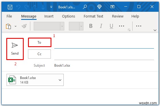 편집 가능한 Excel 스프레드시트를 이메일로 보내는 방법(3가지 빠른 방법)