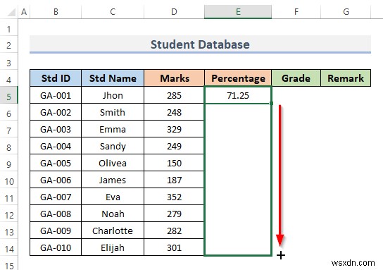 Excel에서 학생 데이터베이스를 만드는 방법(간단한 단계 포함)