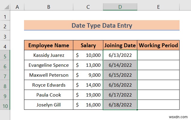 Excel의 데이터 입력 유형(빠른 개요)