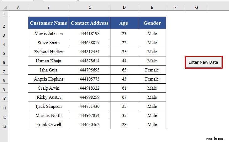 Excel VBA에서 데이터 입력 양식을 만드는 방법(간단한 단계 포함)