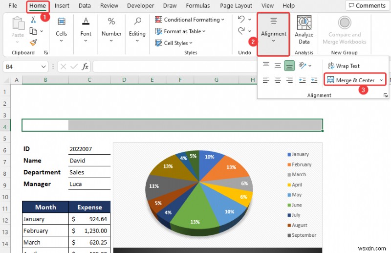 Excel에서 월별 지출 보고서를 만드는 방법(빠른 단계 포함)