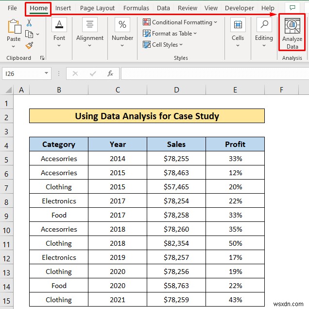 Excel 데이터 분석을 사용하여 사례 연구를 수행하는 방법