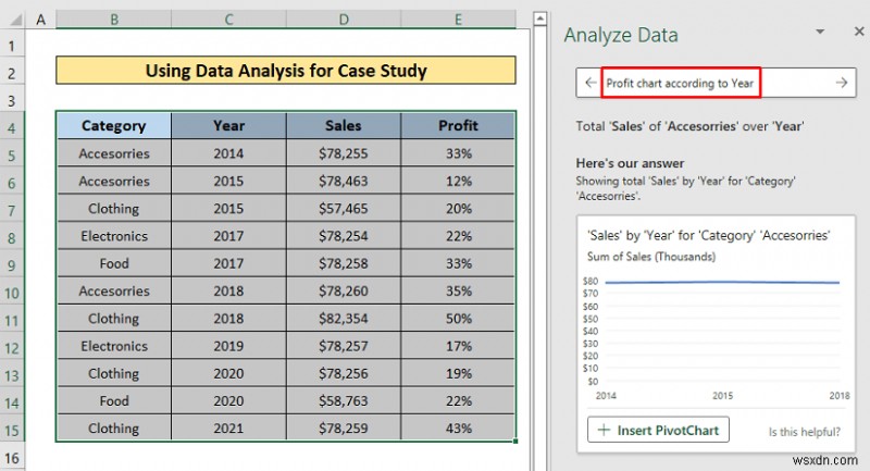 Excel 데이터 분석을 사용하여 사례 연구를 수행하는 방법