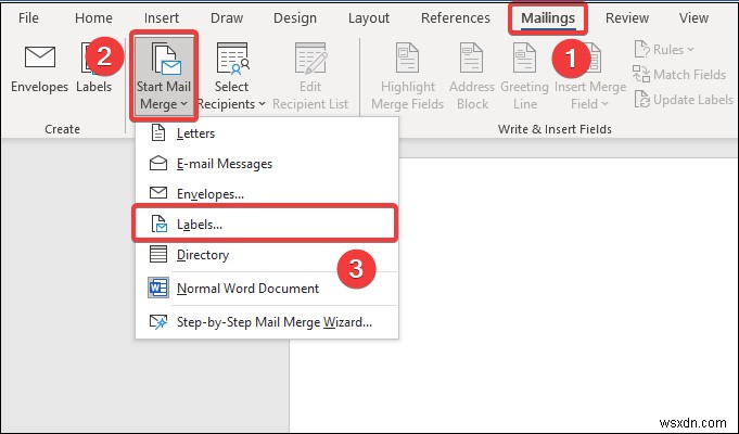 Excel 목록에서 Word의 레이블을 만드는 방법(단계별 지침)