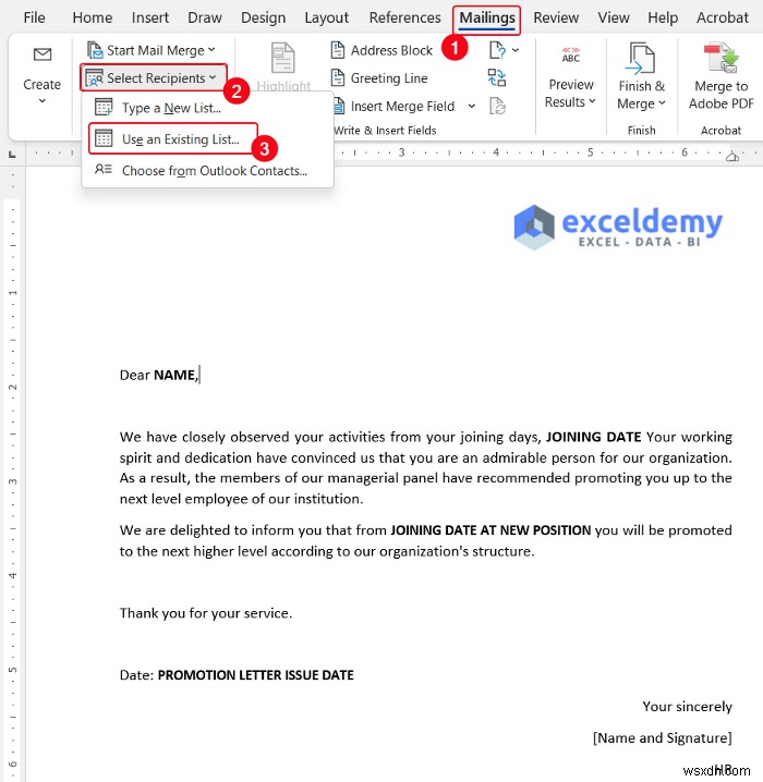 Excel 편지 병합에서 날짜 형식을 변경하는 방법(빠른 단계 포함)