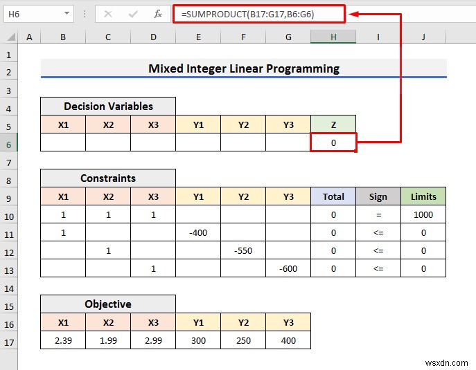 Excel에서 정수 선형 계획법을 푸는 방법(간단한 단계 포함)