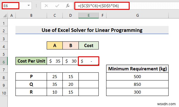 선형 계획법에 Excel 솔버를 사용하는 방법(간단한 단계 포함)