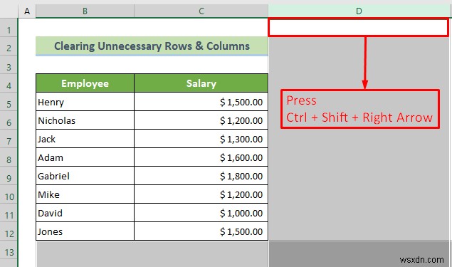 Excel 스프레드시트의 끝을 설정하는 방법(3가지 효과적인 방법)