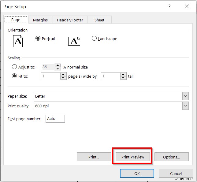 Excel 스프레드시트를 전체 페이지 인쇄로 늘리는 방법(5가지 쉬운 방법)