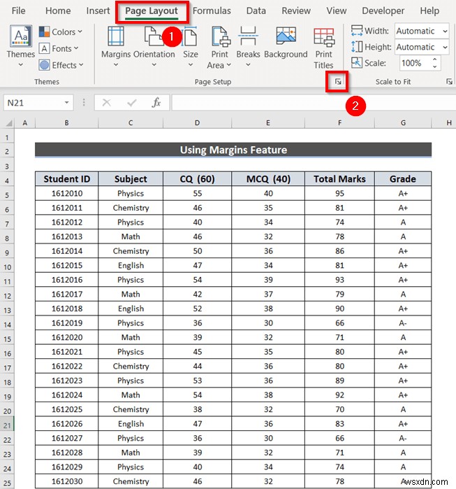 Excel 스프레드시트를 전체 페이지 인쇄로 늘리는 방법(5가지 쉬운 방법)