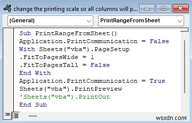 모든 열이 단일 페이지에 인쇄되도록 인쇄 배율을 변경하는 방법