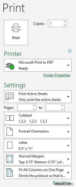 내 Excel 시트 인쇄가 작은 이유(이유 및 해결 방법)