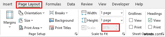 Excel을 페이지 크기에 맞춤/미리보기가 작게 보입니다(5개의 적합한 솔루션)