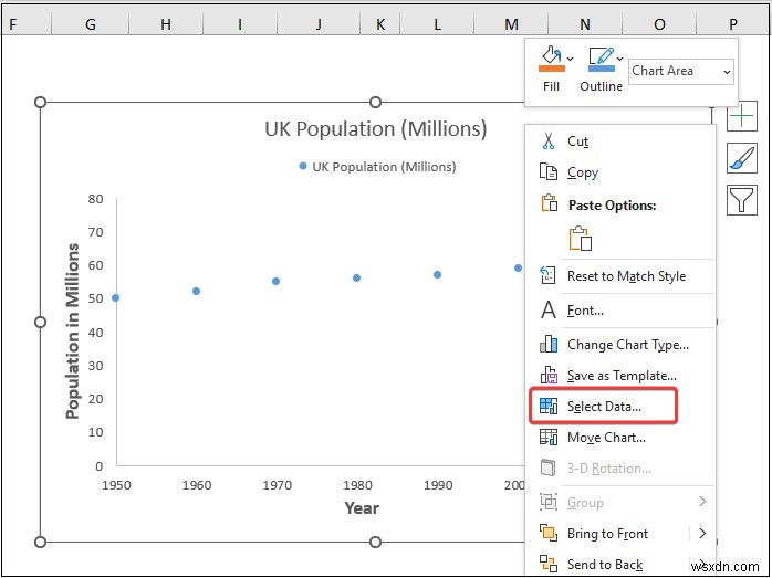 Excel에서 데이터 마커를 추가하는 방법(간단한 예 2개)