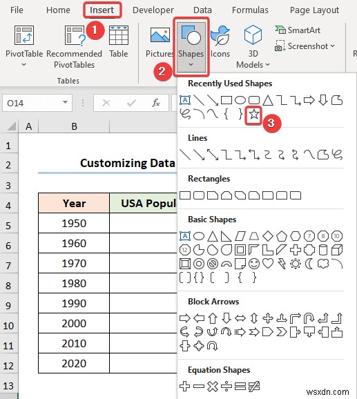 Excel에서 데이터 마커를 추가하는 방법(간단한 예 2개)