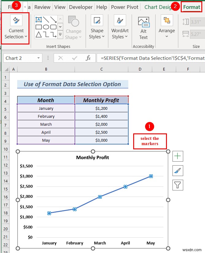 Excel 그래프에서 마커 모양을 변경하는 방법(3가지 쉬운 방법)