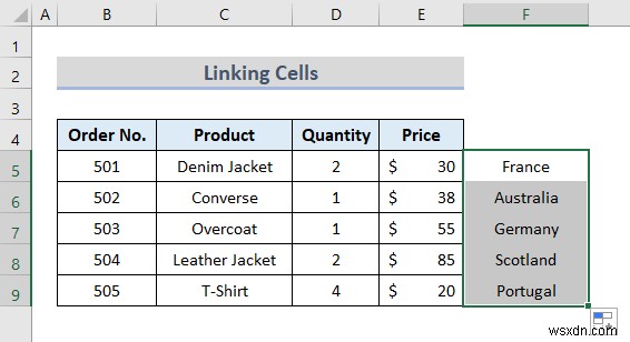 다른 시트의 Excel 매핑 데이터(6가지 유용한 방법)