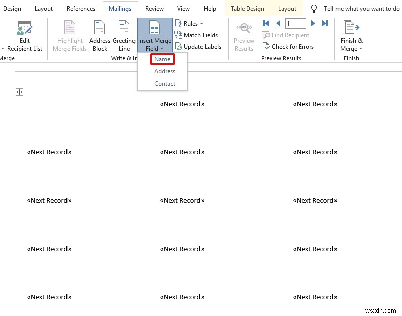 Word에서 Excel의 레이블을 인쇄하는 방법(간단한 단계 포함)