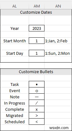 Excel에서 불렛 저널을 만드는 방법(자세한 단계 포함)