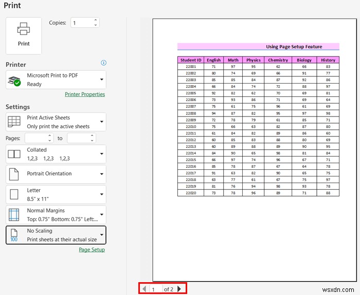 한 페이지 PDF에 Excel 시트를 맞추는 방법(8가지 간단한 방법)