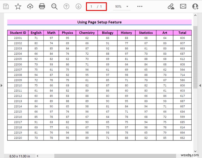 한 페이지 PDF에 Excel 시트를 맞추는 방법(8가지 간단한 방법)