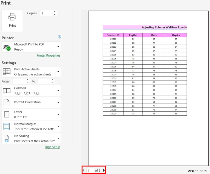 한 페이지 PDF에 Excel 시트를 맞추는 방법(8가지 간단한 방법)