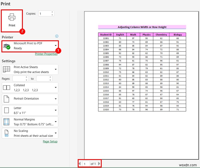 한 페이지 PDF에 Excel 시트를 맞추는 방법(8가지 간단한 방법)