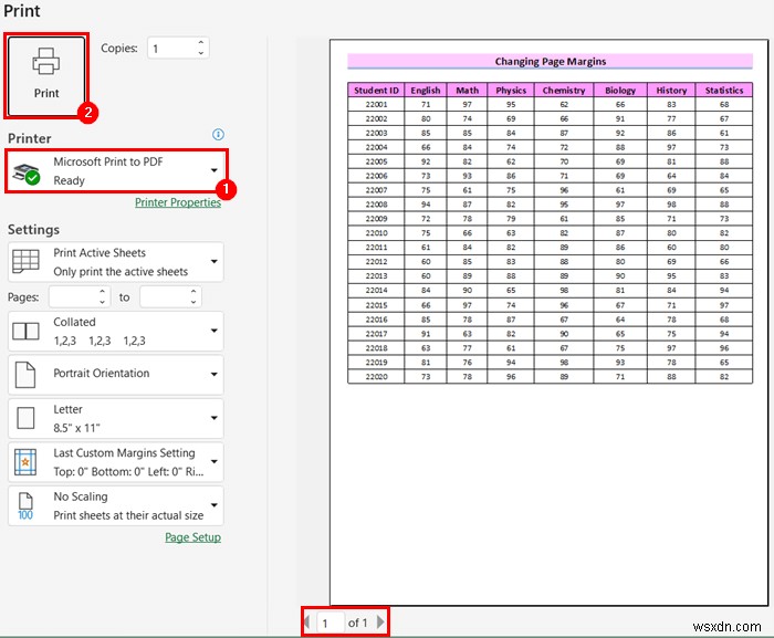 한 페이지 PDF에 Excel 시트를 맞추는 방법(8가지 간단한 방법)