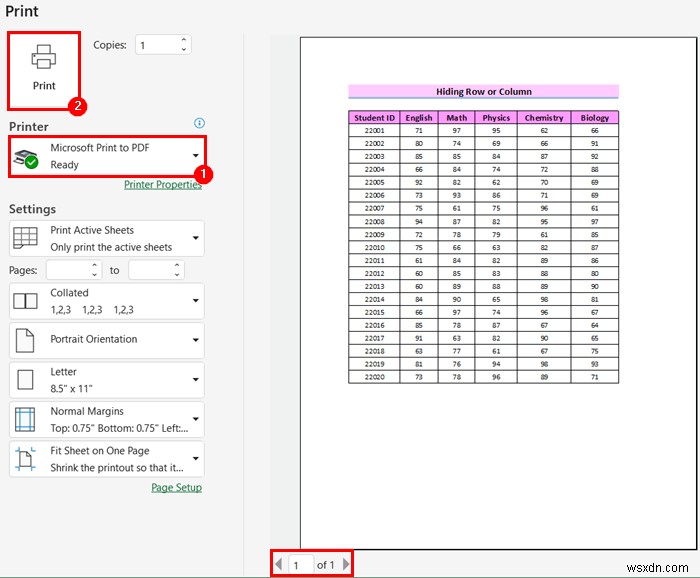 한 페이지 PDF에 Excel 시트를 맞추는 방법(8가지 간단한 방법)