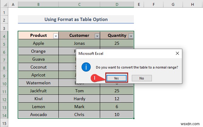 Excel의 셀 값을 기반으로 대체 행의 색상을 지정하는 방법