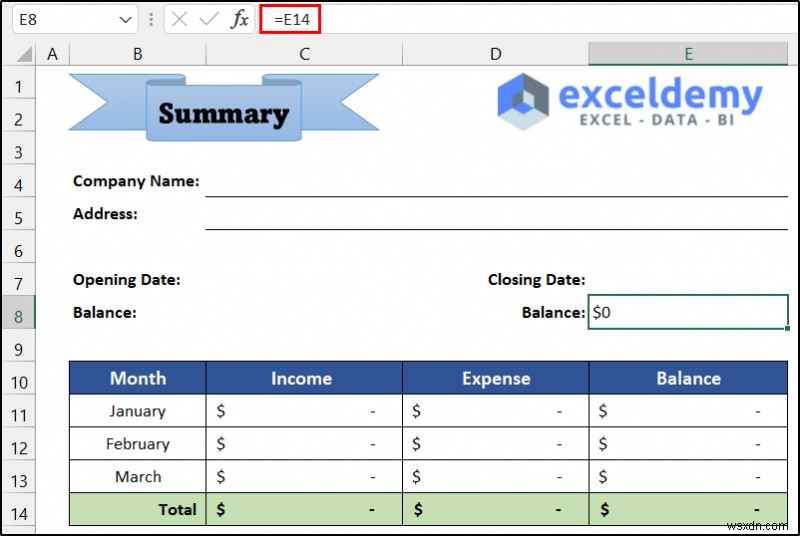 Excel에서 원장을 유지 관리하는 방법(간단한 단계 포함)