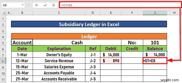 Excel에서 자회사 원장을 만드는 방법(간단한 단계 포함)
