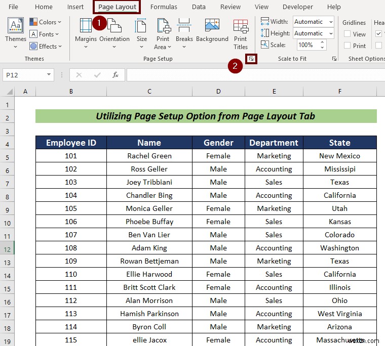 A4 크기로 Excel 시트 전체 페이지를 인쇄하는 방법(5가지 간단한 방법)