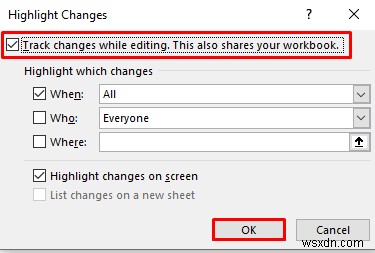 [Solved]:Excel에서 회색으로 표시된 변경 사항 추적(3개의 빠른 수정)