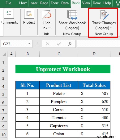 [Solved]:Excel에서 회색으로 표시된 변경 사항 추적(3개의 빠른 수정)