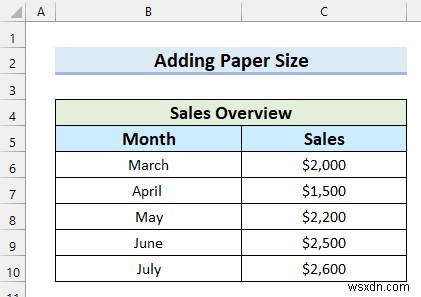 Excel에서 용지 크기를 추가하는 방법(4가지 쉬운 방법)