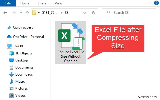 열지 않고 Excel 파일 크기를 줄이는 방법(간단한 단계 사용)