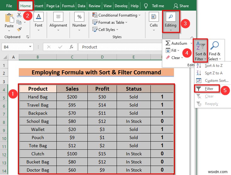 표 없이 Excel에서 행 색상을 변경하는 방법(5가지 방법)