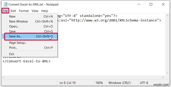 Excel을 XML 파일로 변환하는 방법(간단한 단계 포함)