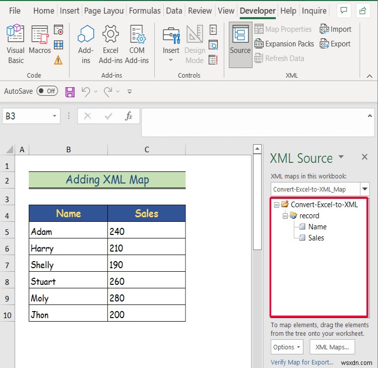 Excel을 XML 파일로 변환하는 방법(간단한 단계 포함)