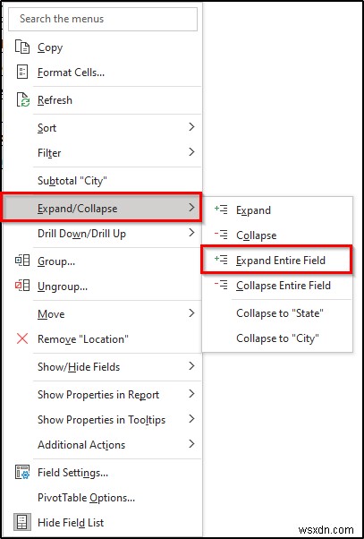 Excel 피벗 테이블에서 계층 구조를 만드는 방법(간단한 단계 포함)