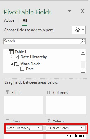 Excel 피벗 테이블에서 날짜 계층 구조 만들기(간단한 단계 포함)